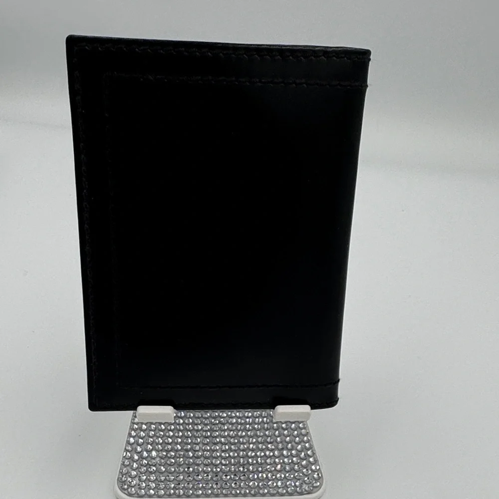 Bally Black Wallet with Silver Accent Unisex